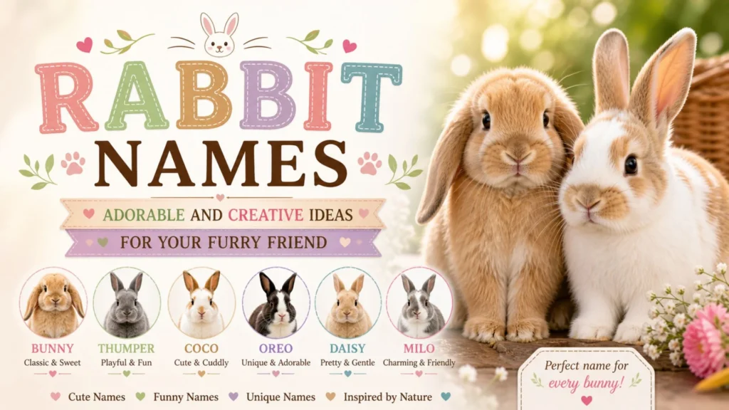Rabbit Names Adorable and Creative Ideas for Your Furry Friend
