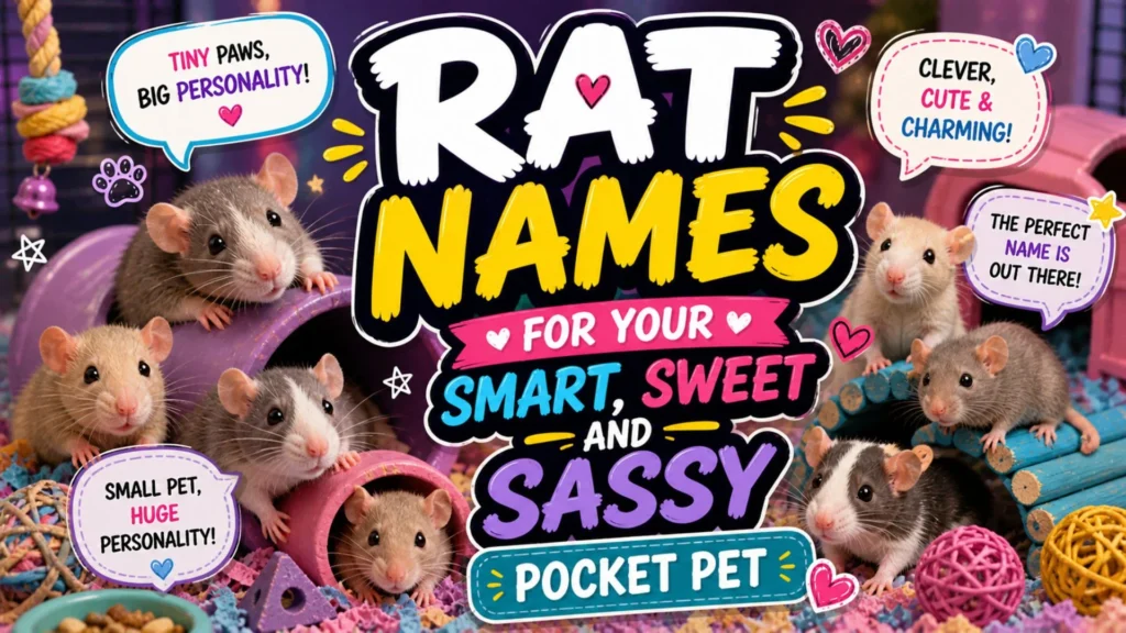 Rat Names for Your Smart, Sweet and Sassy Pocket Pet 🐀