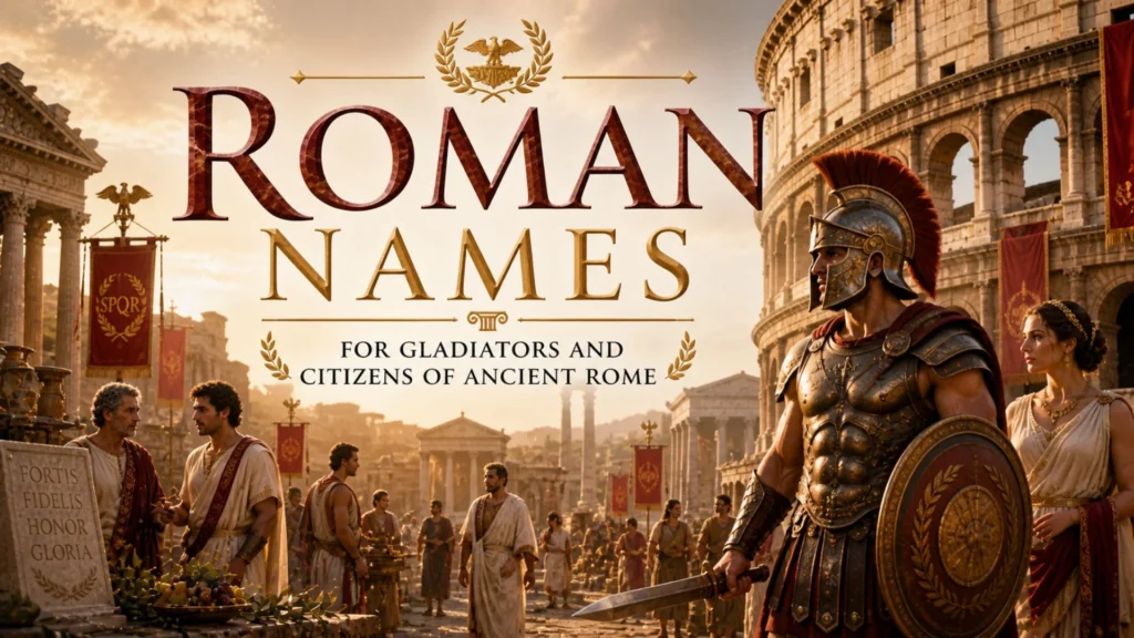 Roman Names for Gladiators and Citizens of Ancient Rome