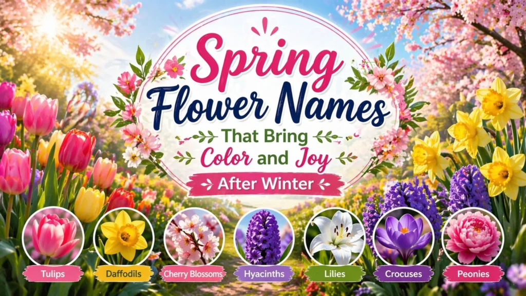 Spring Flower Names That Bring Color and Joy After Winter
