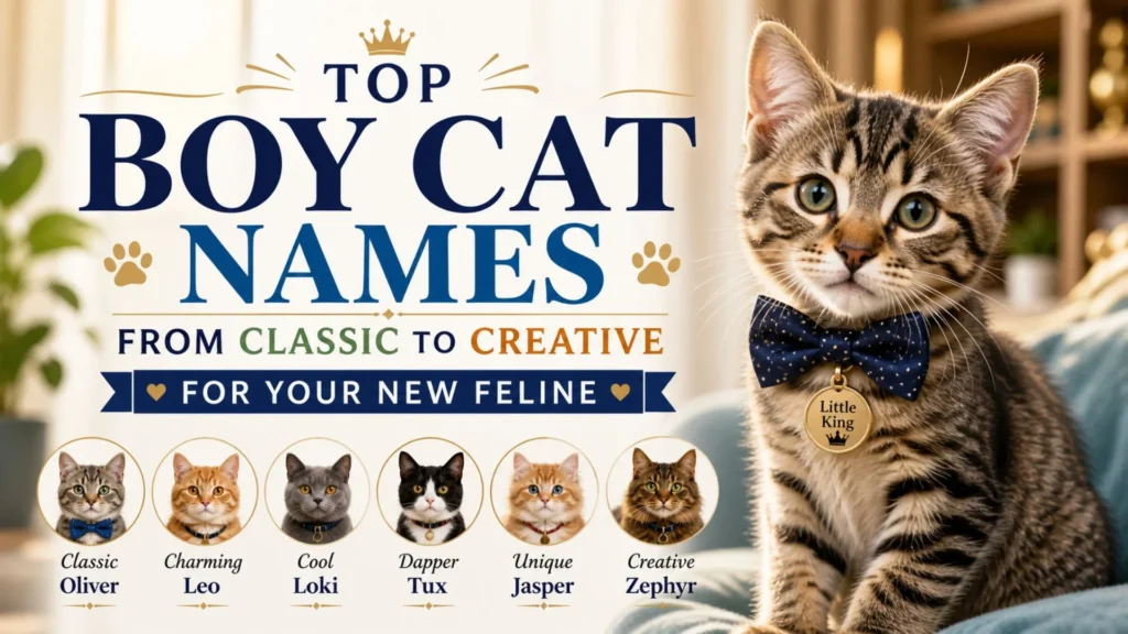 Top Boy Cat Names from Classic to Creative for Your New Feline