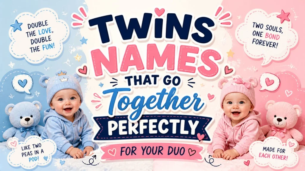 Twins Names That Go Together Perfectly for Your Duo 👶👶