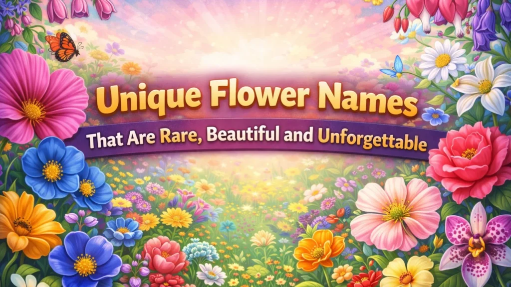 Unique Flower Names That Are Rare, Beautiful and Unforgettable