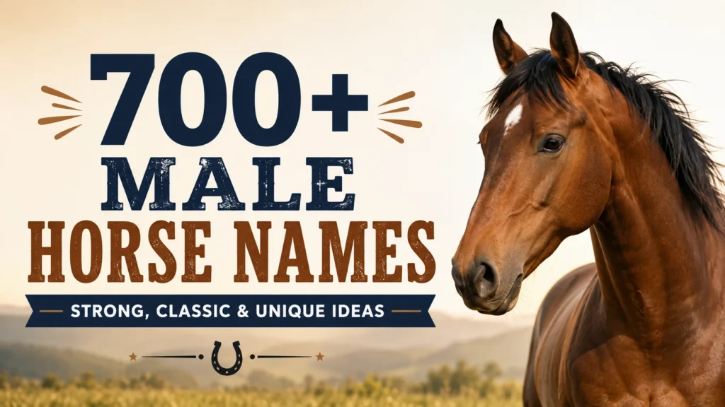 700+ Male Horse Names Strong, Classic & Unique Ideas