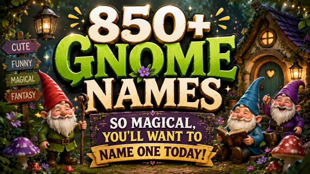 850+ Gnome Names So Magical, You’ll Want to Name One Today