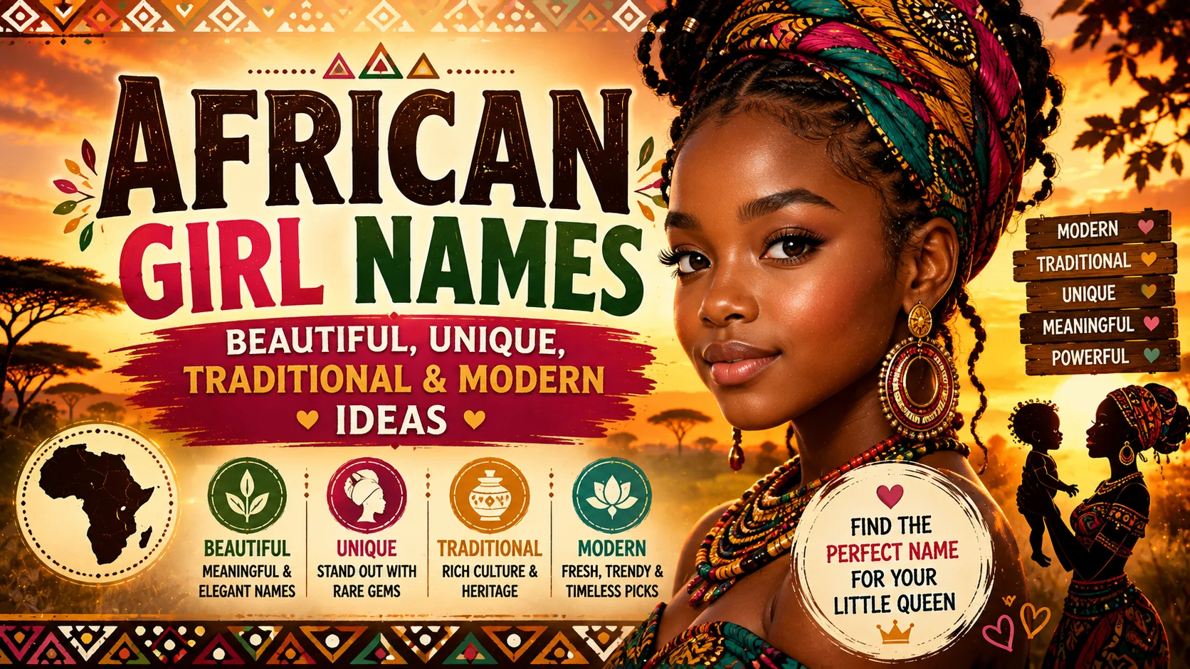 African Girl Names Beautiful, Unique, Traditional & Modern Ideas