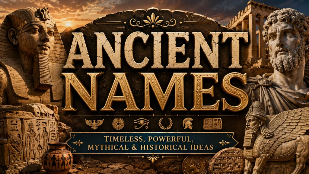 Ancient Names Timeless, Powerful, Mythical & Historical Ideas 🏺