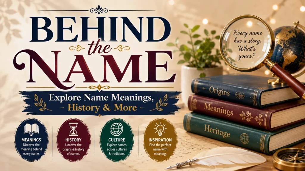 Behind the Name Explore Name Meanings, History & More