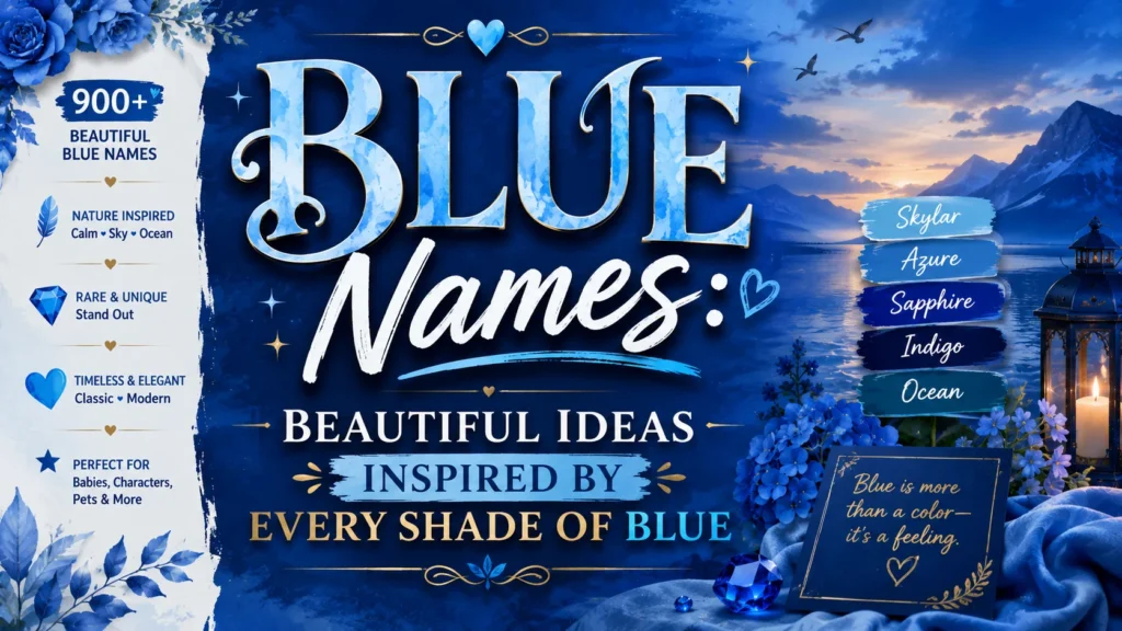 Blue Names Beautiful Ideas Inspired by Every Shade of Blue