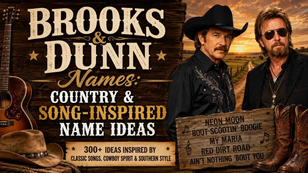 Brooks and Dunn Names Country & Song-Inspired Name Ideas