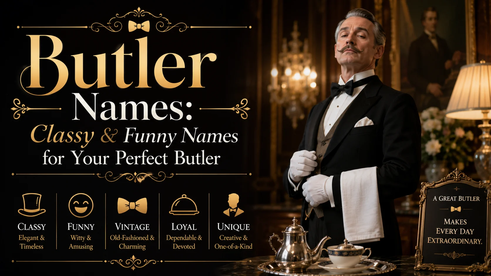 Butler Names Classy & Funny Names for Your Perfect Butler