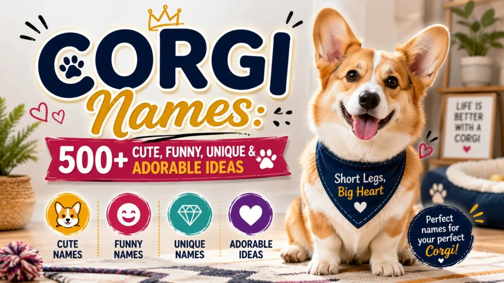Corgi Names 500+ Cute, Funny, Unique & Adorable Ideas 🐶