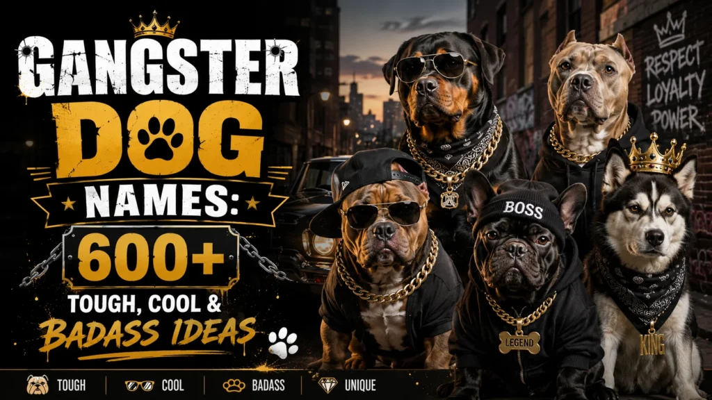 Gangster Dog Names 600+ Tough, Cool & Badass Ideas 🐶