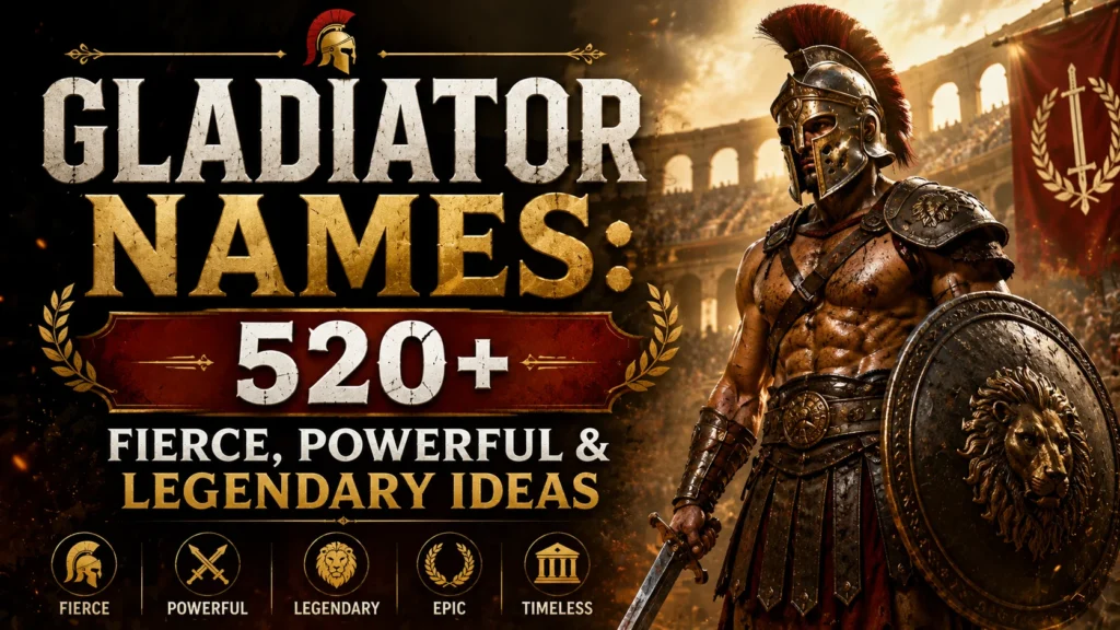 Gladiator Names 520+ Fierce, Powerful & Legendary Ideas