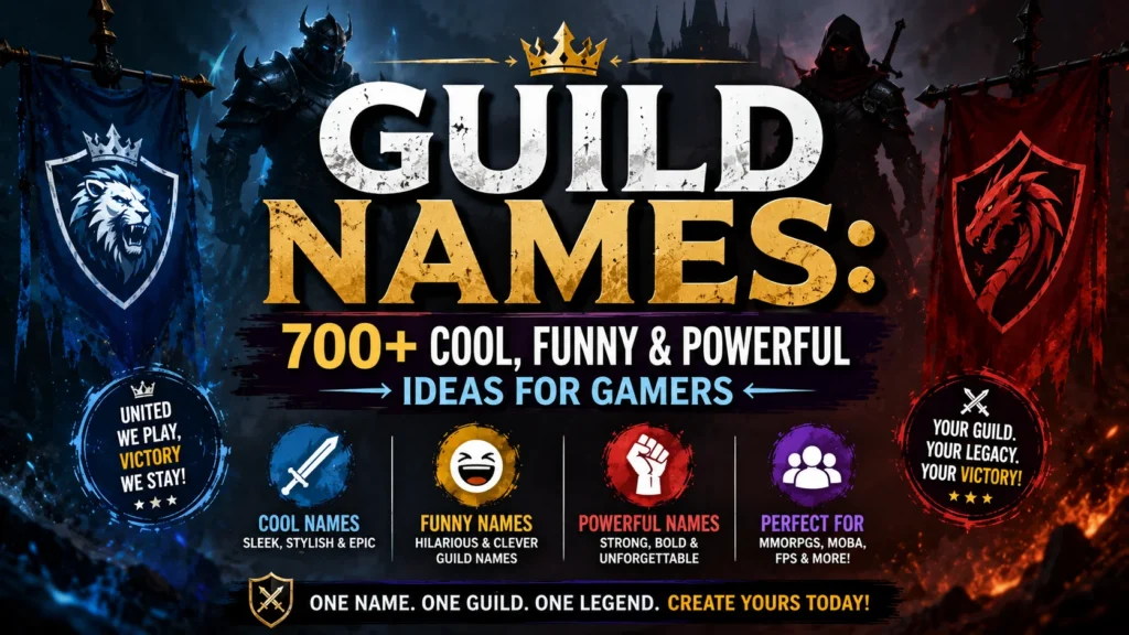 Guild Names 700+ Cool, Funny & Powerful Ideas for Gamers