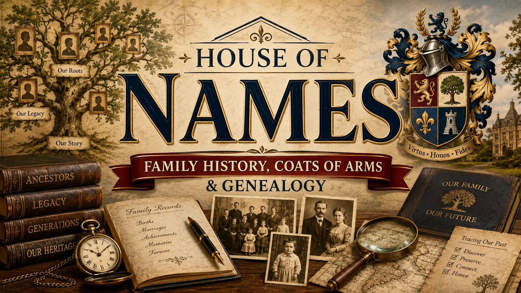 House of Names Family History, Coats of Arms & Genealogy