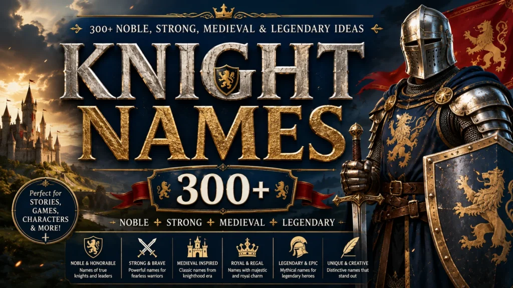 Knight Names 300+ Noble, Strong, Medieval & Legendary Ideas