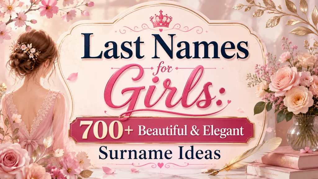 Last Names for Girls 700+ Beautiful & Elegant Surname Ideas