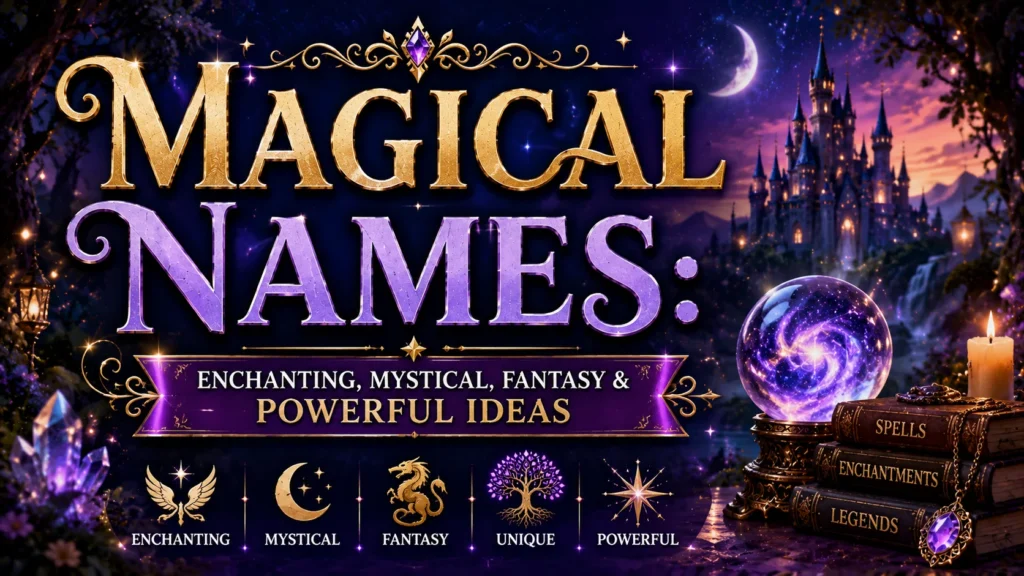 Magical Names Enchanting, Mystical, Fantasy & Powerful Ideas