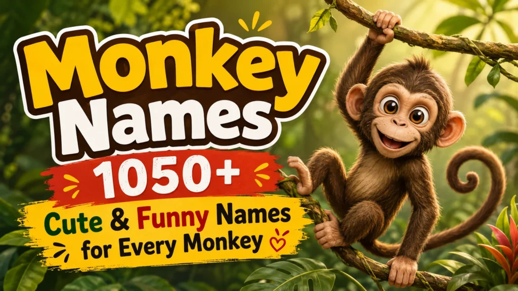 Monkey Names 1050+ Cute & Funny Names for Every Monkey