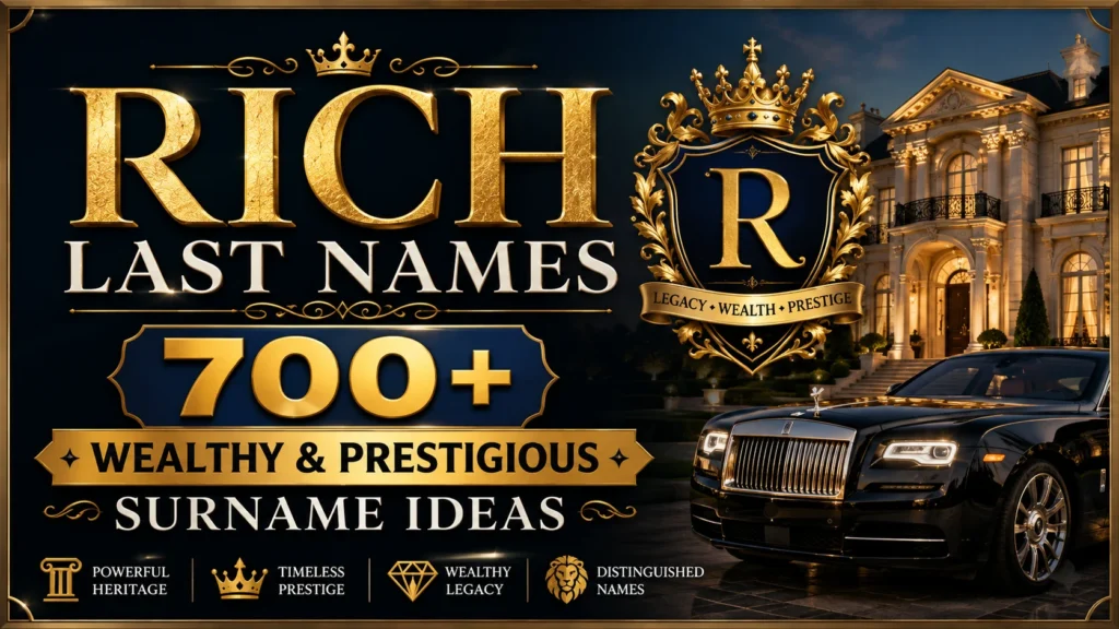 Rich Last Names 700+ Wealthy & Prestigious Surname Ideas