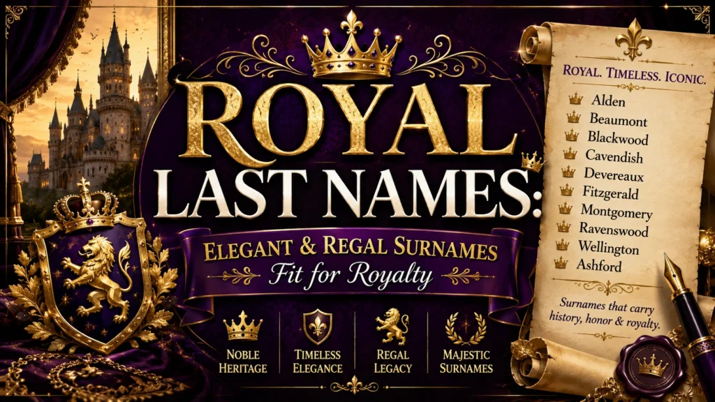 Royal Last Names Elegant & Regal Surnames Fit for Royalty