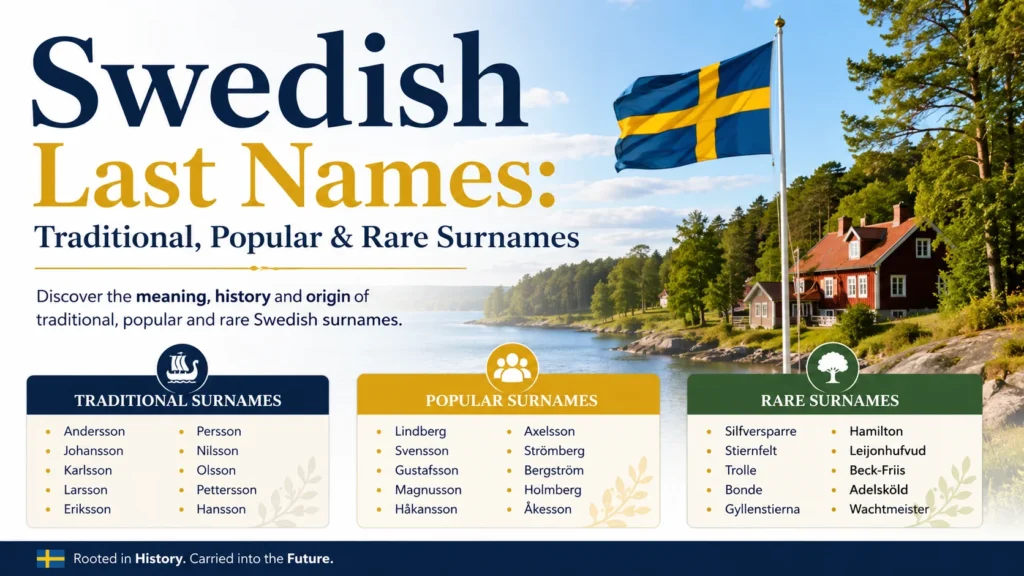 Swedish Last Names Traditional, Popular & Rare Surnames