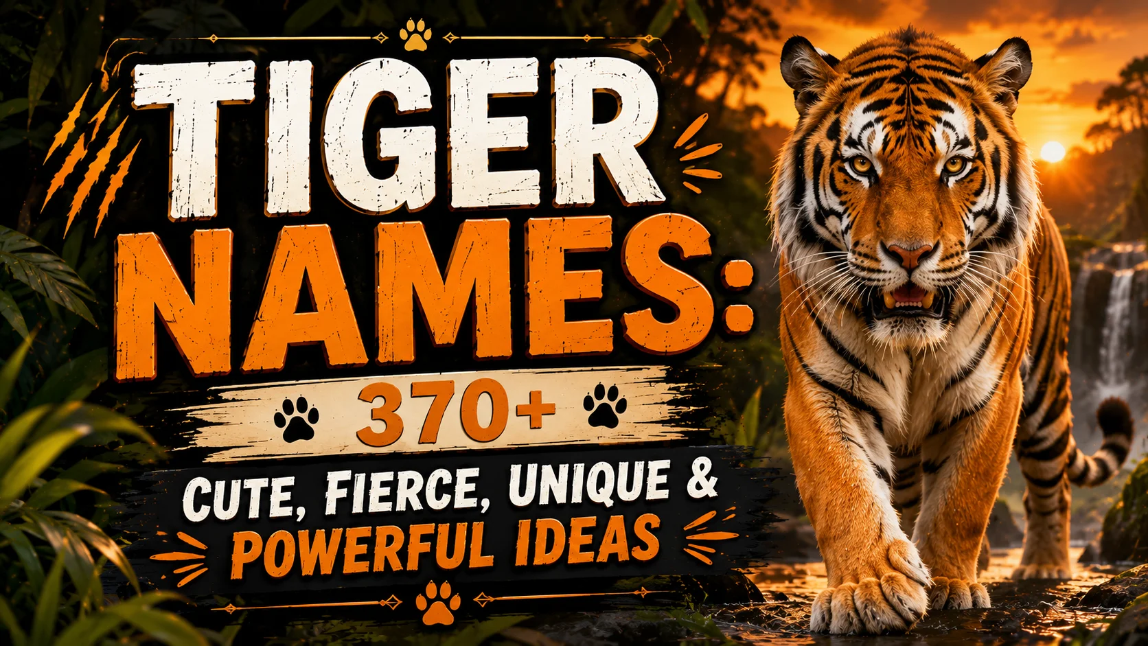Tiger Names 370+ Cute, Fierce, Unique & Powerful Ideas 🐅