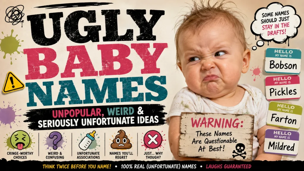 Ugly Baby Names Unpopular, Weird & Seriously Unfortunate Ideas