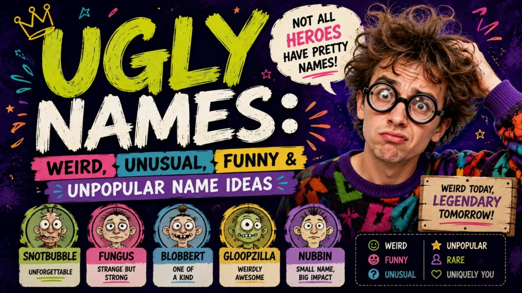 Ugly Names Weird, Unusual, Funny & Unpopular Name Ideas