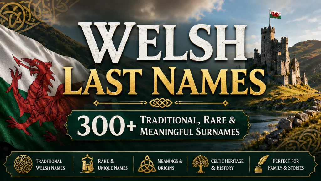 Welsh Last Names 300+ Traditional, Rare & Meaningful Surnames