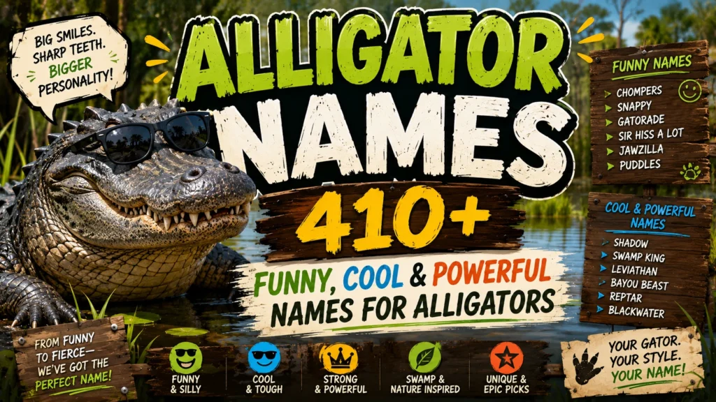 Alligator Names 410+ Funny, Cool & Powerful Names for Alligators