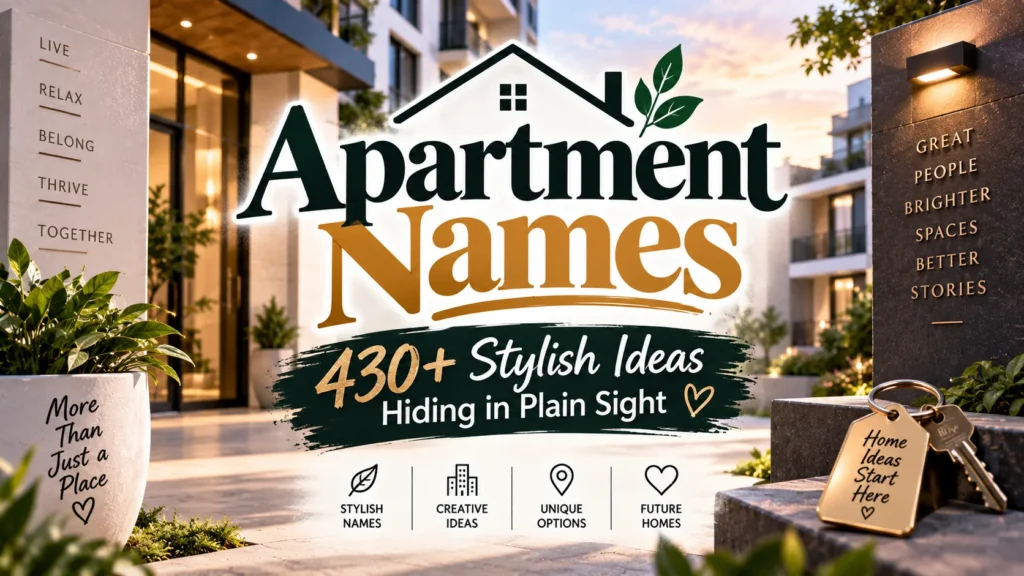 Apartment Names 430+ Stylish Ideas Hiding in Plain Sight