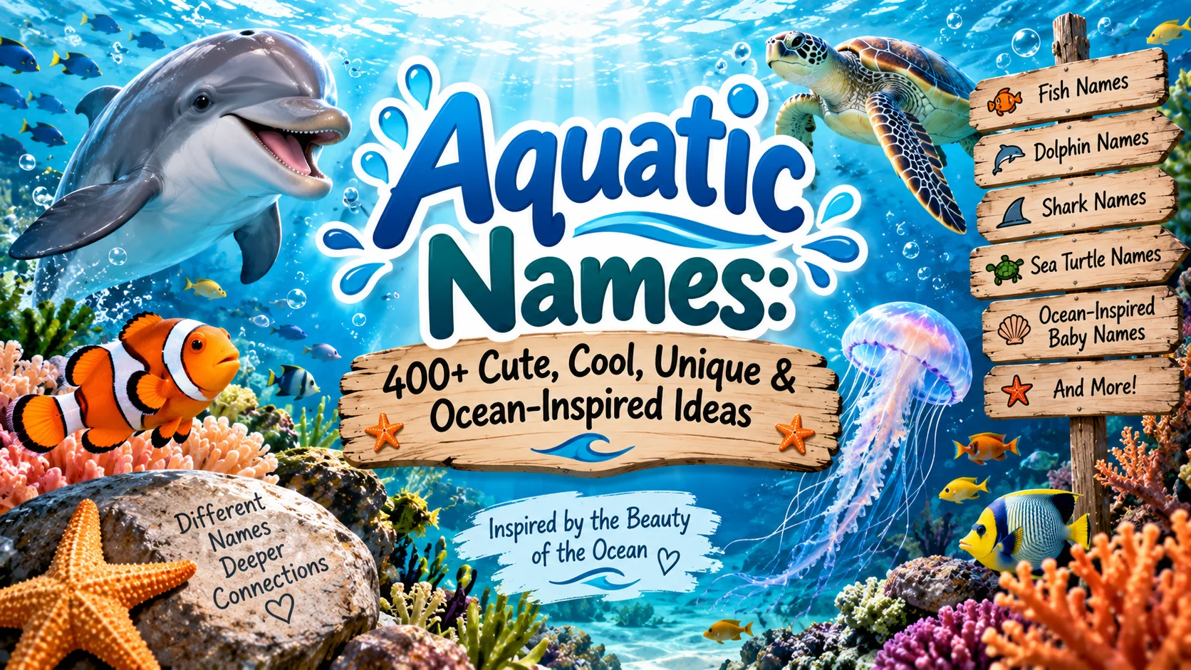 Aquatic Names 400+ Cute, Cool, Unique & Ocean-Inspired Ideas