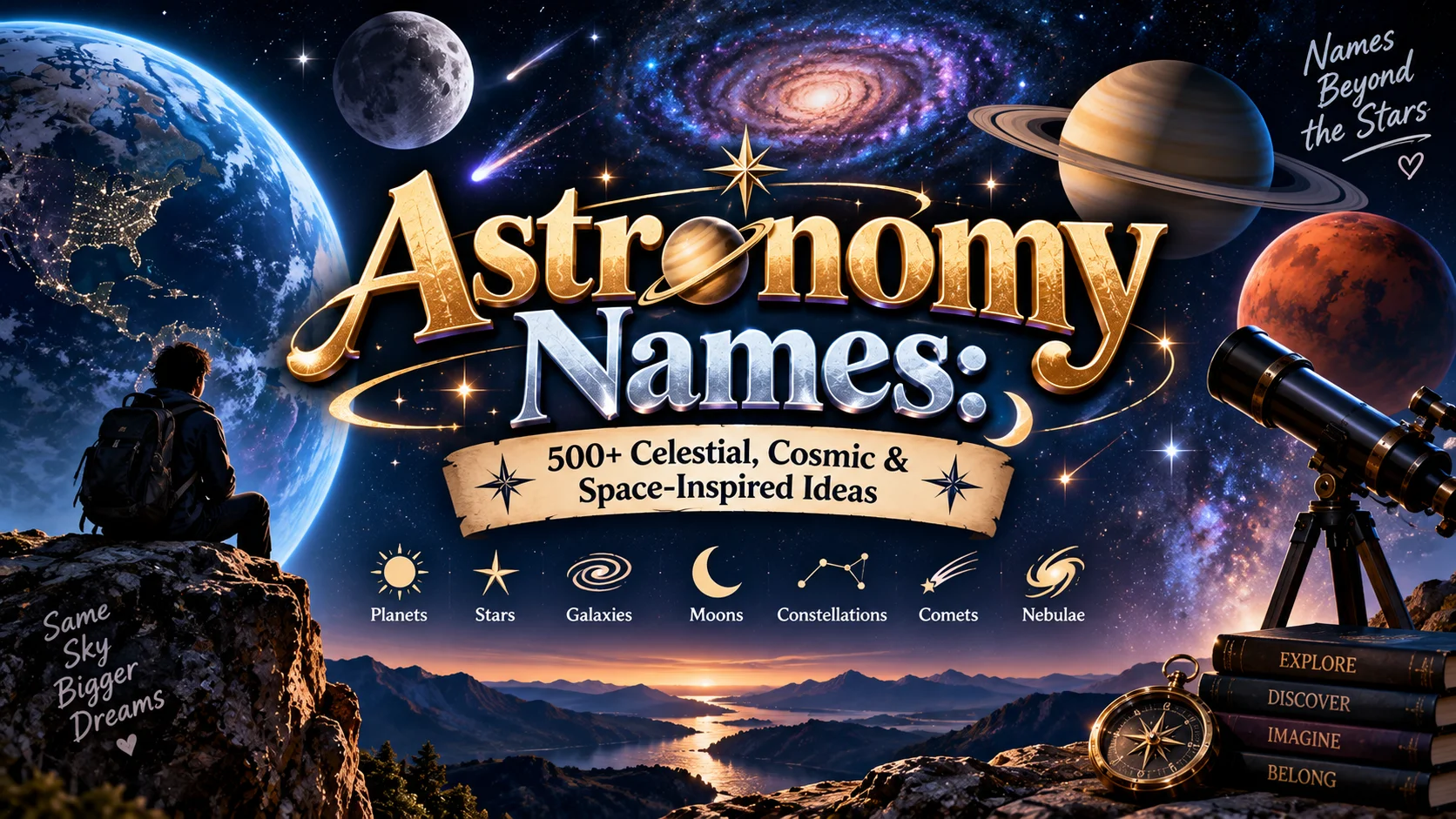 Astronomy Names 500+ Celestial, Cosmic & Space-Inspired Ideas