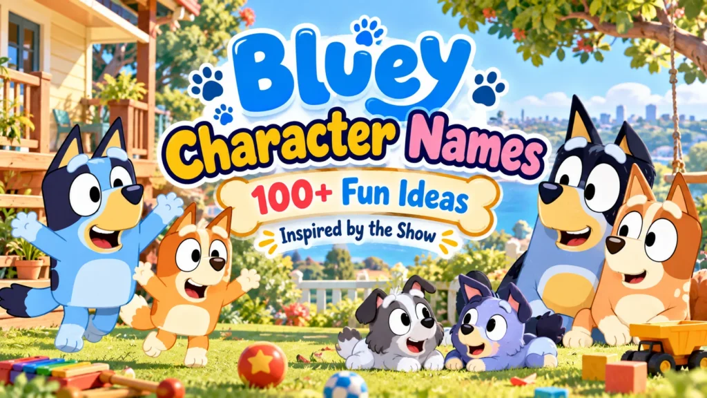 Bluey Character Names 100+ Fun Ideas Inspired by the Show