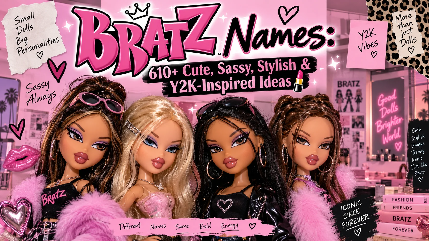 Bratz Names 610+ Cute, Sassy, Stylish & Y2K-Inspired Ideas