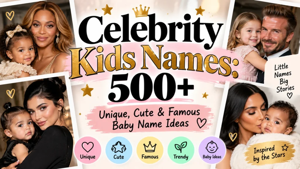 Celebrity Kids Names Unique, Cute & Famous Baby Name Ideas