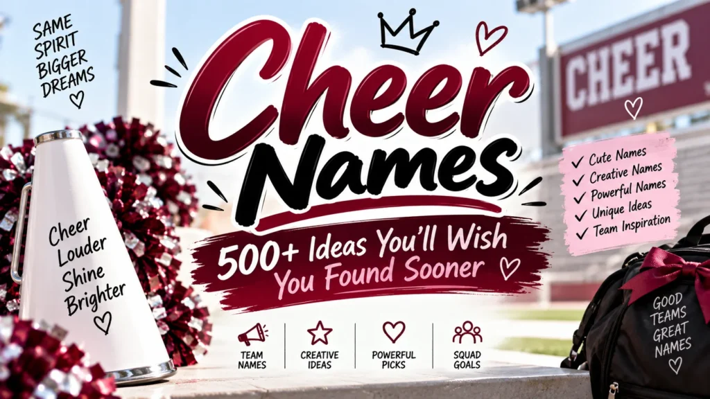 Cheer Names 500+ Ideas You’ll Wish You Found Sooner