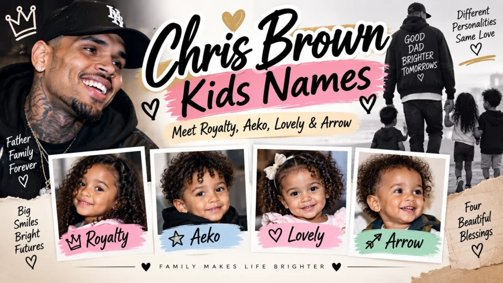 Chris Brown Kids Names Meet Royalty, Aeko, Lovely & Arrow