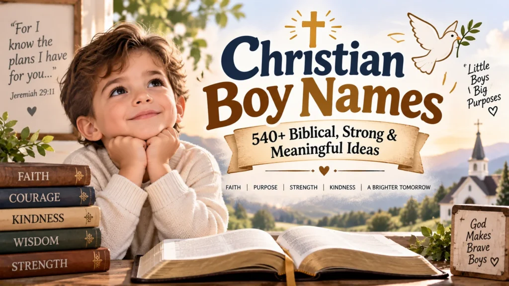 Christian Boy Names 540+ Biblical, Strong & Meaningful Ideas