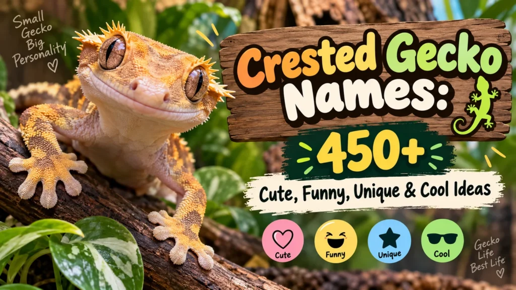 Crested Gecko Names: 450+ Cute, Funny, Unique & Cool Ideas 🦎