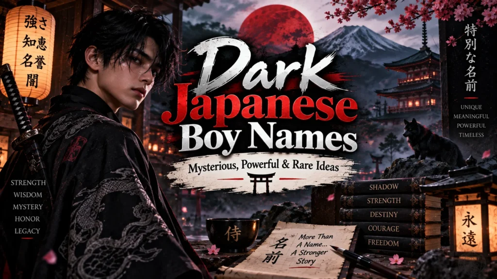 Dark Japanese Boy Names Mysterious, Powerful & Rare Ideas