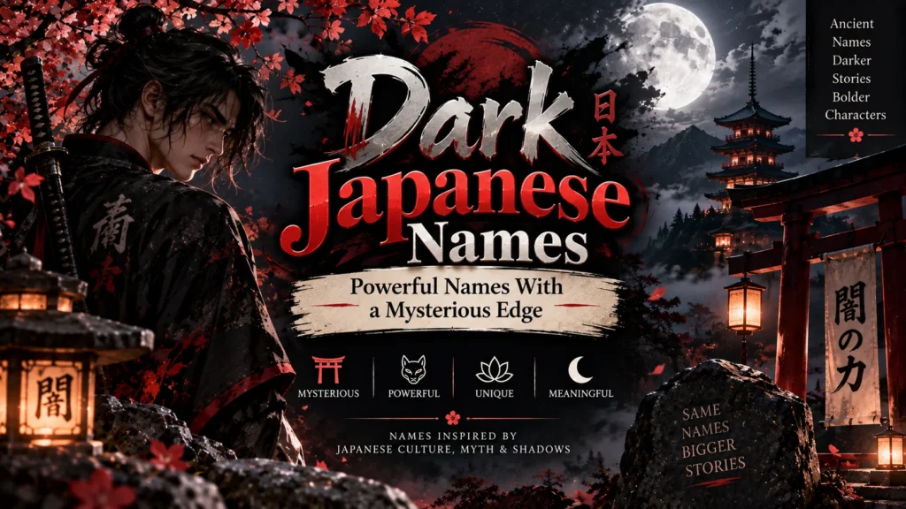 Dark Japanese Names Powerful Names With a Mysterious Edge