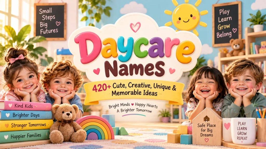 Daycare Names 420+ Cute, Creative, Unique & Memorable Ideas