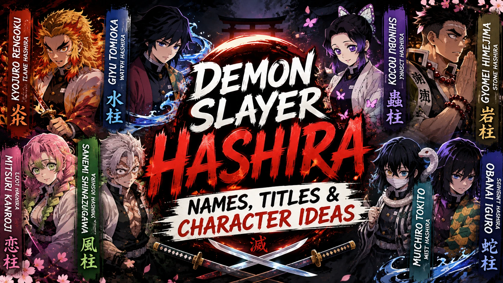 Demon Slayer Hashira Names, Titles & Character Ideas ⚔️