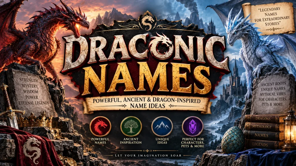 Draconic Names Powerful, Ancient & Dragon-Inspired Name Ideas