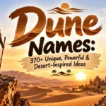 Dune Names 370+ Unique, Powerful & Desert-Inspired Ideas