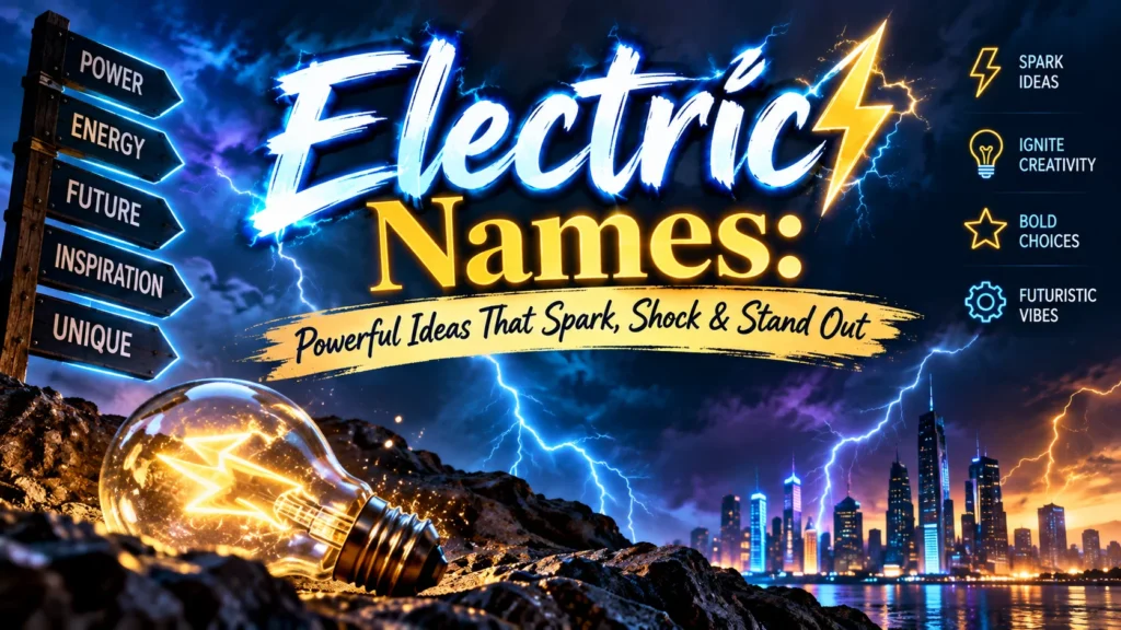 Electric Names Powerful Ideas That Spark, Shock & Stand Out