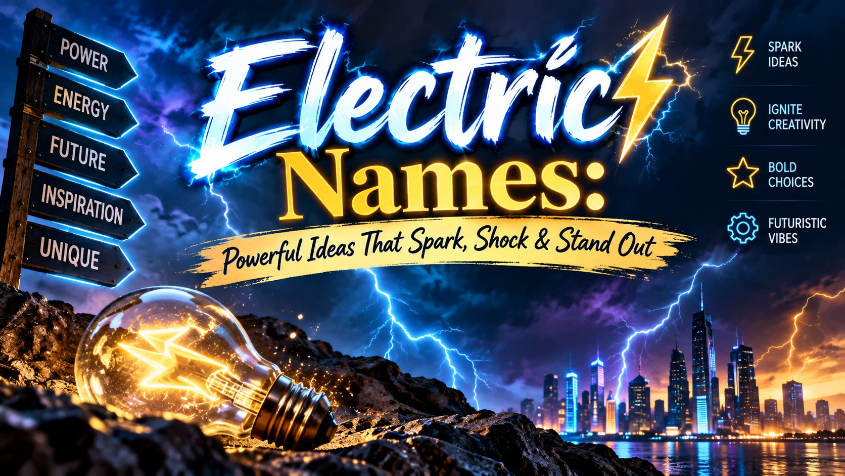 Electric Names Powerful Ideas That Spark, Shock & Stand Out